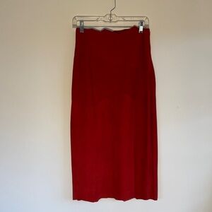 Chic Red Pencil Skirt for Women